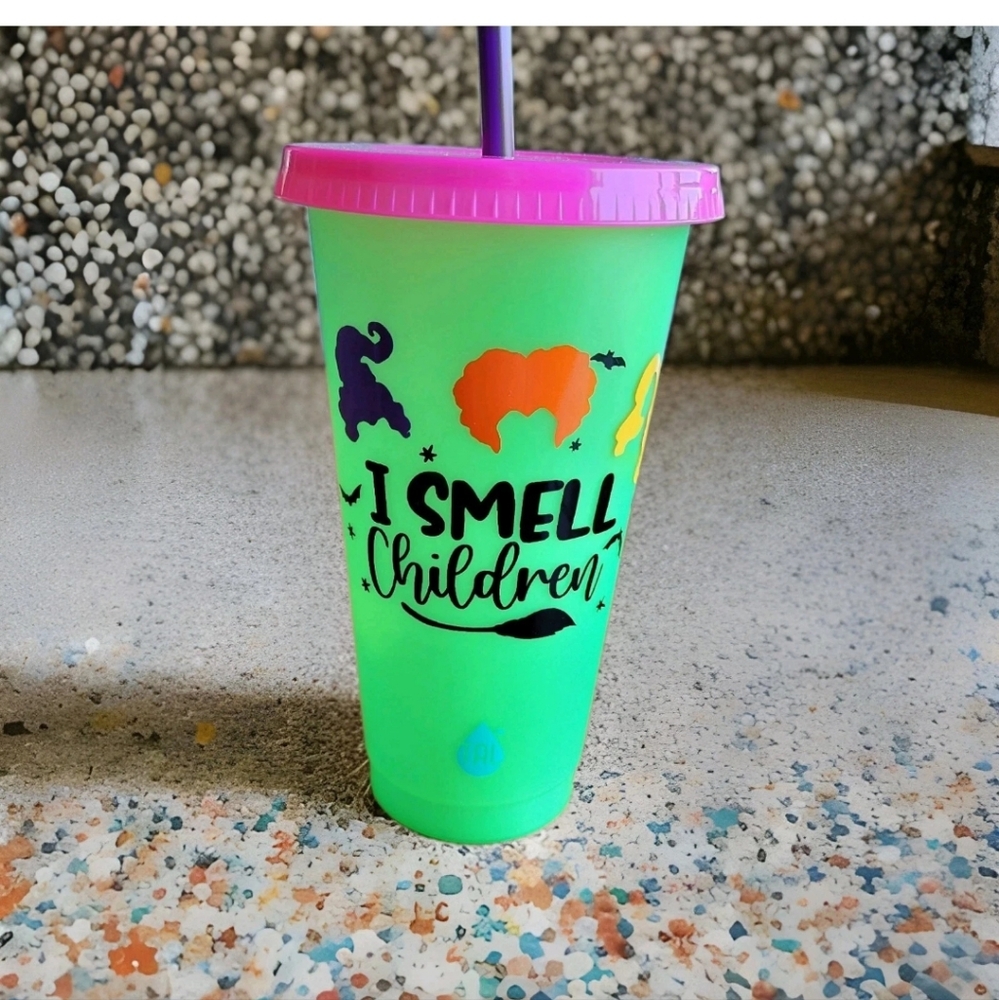 Starbucks Hocus Pocus Reusable Cold Cup w/ Lid and Straw I Smell Children